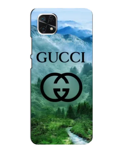Чехол для Samsung Galaxy A22 5G с картинкой «Gucci — горный пейзаж»