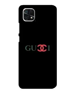 Чехол для Samsung Galaxy A22 5G с картинкой «Gucci — красный градиент»