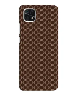 Чохол для Samsung Galaxy A22 5G з картинкою «Gucci — шоколадна сітка»