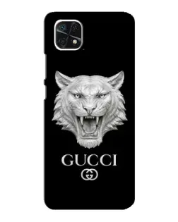 Чохол для Samsung Galaxy A22 5G з картинкою «Gucci — срібний лев»