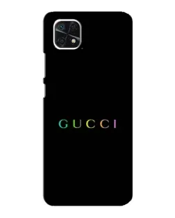 Чохол для Samsung Galaxy A22 5G з картинкою «Gucci — неоновий мінімалізм»
