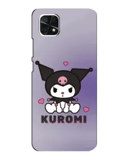 Чехол для Samsung Galaxy A22 5G с картинкой «Kuromi — фиолетовый арт»