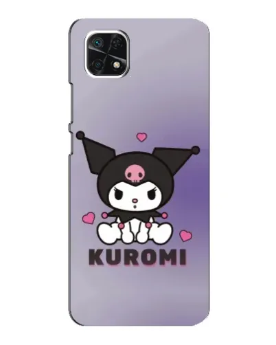 Чехол для Samsung Galaxy A22 5G с картинкой «Kuromi — фиолетовый арт»
