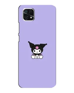 Чехол для Samsung Galaxy A22 5G с картинкой «Kuromi — фиолетовый минимализм»