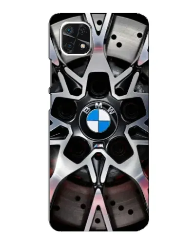 Чехол для Samsung Galaxy A22 5G с картинкой «BMW — деталь диска»