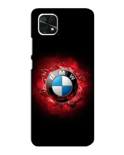 Чехол для Samsung Galaxy A22 5G с картинкой «Логотип BMW — вспышка»