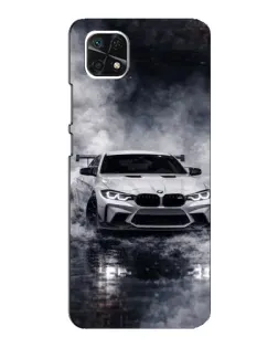 Чехол для Samsung Galaxy A22 5G с картинкой «BMW сквозь туман»