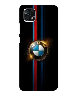 Чехол для Samsung Galaxy A22 5G с картинкой «BMW M-Power неон»