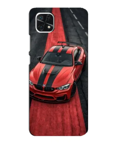 Чехол для Samsung Galaxy A22 5G с картинкой «BMW на красной дорожке»