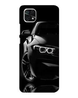 Чохол для Samsung Galaxy A22 5G з картинкою «Чорна BMW — профіль»