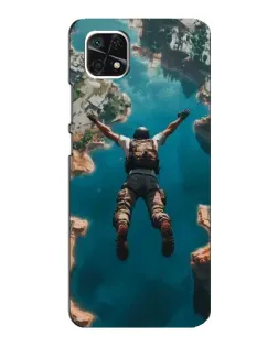 Чехол для Samsung Galaxy A22 5G с картинкой «PUBG — свободное падение»