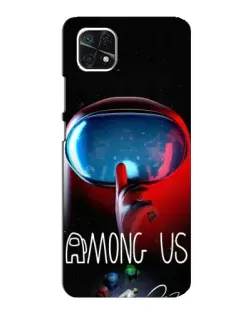 Чохол для Samsung Galaxy A22 5G з картинкою «Червоний імпостер — макро» Чохол для Samsung Galaxy A22 5G з картинкою «Червоний імпостер — макро»
