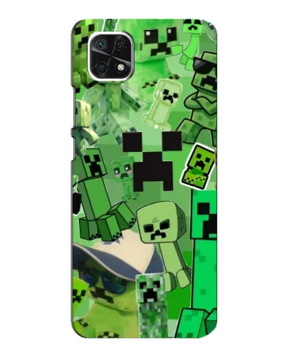 Чехол для Samsung Galaxy A22 5G с картинкой «Криперы Minecraft» Чехол для Samsung Galaxy A22 5G с картинкой «Криперы Minecraft»