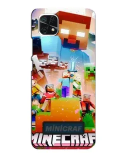 Чохол для Samsung Galaxy A22 5G з картинкою «Minecraft герої гри» Чохол для Samsung Galaxy A22 5G з картинкою «Minecraft герої гри»