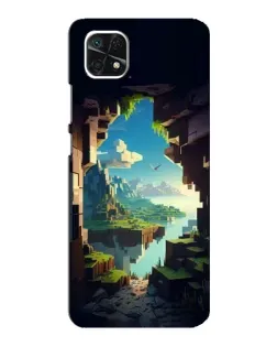 Чехол для Samsung Galaxy A22 5G с картинкой «Вид из пещеры»