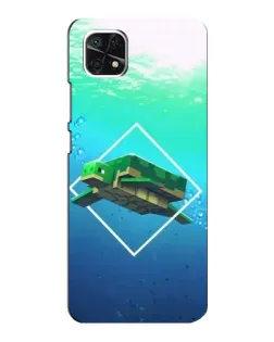 Чохол для Samsung Galaxy A22 5G з картинкою «Черепаха Minecraft»