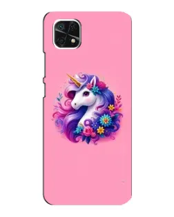 Чехол для Samsung Galaxy A22 5G с картинкой «Сказочный единорог»