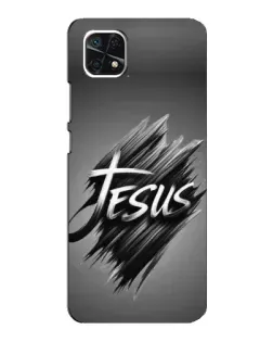 Чехол для Samsung Galaxy A22 5G с картинкой «Надпись Jesus Graffiti»