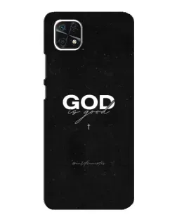 Чехол для Samsung Galaxy A22 5G с картинкой «GOD — Бог над всем»