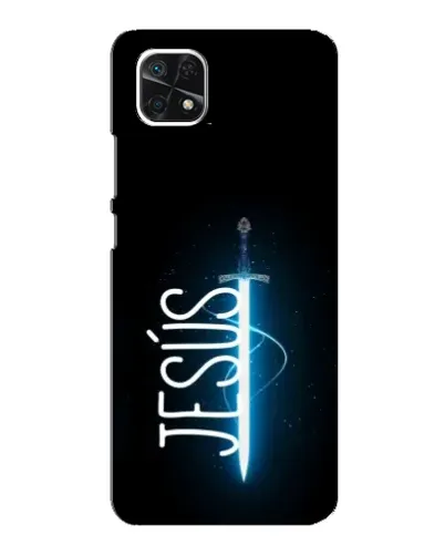 Чехол для Samsung Galaxy A22 5G с картинкой «Меч Духа Jesus»