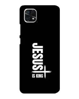Чехол для Samsung Galaxy A22 5G с картинкой «Вертикаль веры Jesus»