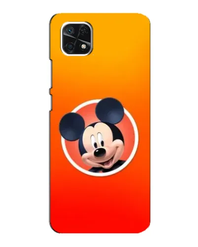 Чехол для Samsung Galaxy A22 5G с картинкой «Mickey в круге»