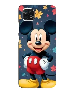 Чехол для Samsung Galaxy A22 5G с картинкой «Осенний Mickey Mouse»