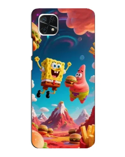 Чехол для Samsung Galaxy A22 5G с картинкой «Космический фастфуд» Чехол для Samsung Galaxy A22 5G с картинкой «Космический фастфуд»