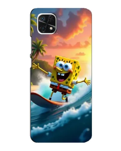Чехол для Samsung Galaxy A22 5G с картинкой «Губка Боб серфингист» Чехол для Samsung Galaxy A22 5G с картинкой «Губка Боб серфингист»