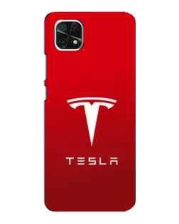 Чехол для Samsung Galaxy A22 5G с картинкой «Tesla Red Classic»