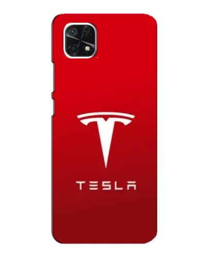 Чехол для Samsung Galaxy A22 5G с картинкой «Tesla Red Classic»