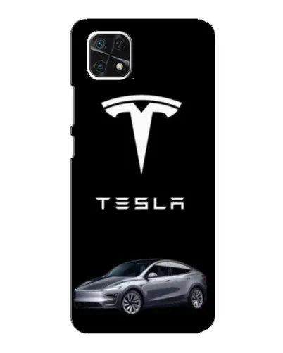 Чехол для Samsung Galaxy A22 5G с картинкой «Tesla Model Y»