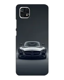 Чехол для Samsung Galaxy A22 5G с картинкой «Mercedes на черном»