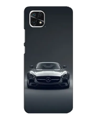 Чехол для Samsung Galaxy A22 5G с картинкой «Mercedes на черном»