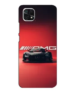 Чехол для Samsung Galaxy A22 5G с картинкой «Mercedes AMG — красная линия»