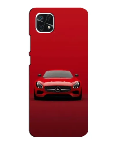 Чехол для Samsung Galaxy A22 5G с картинкой «Красный Mercedes AMG»