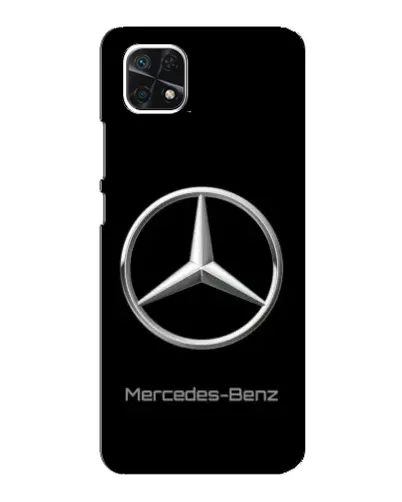 Чехол для Samsung Galaxy A22 5G с картинкой «Mercedes Silver Logo»