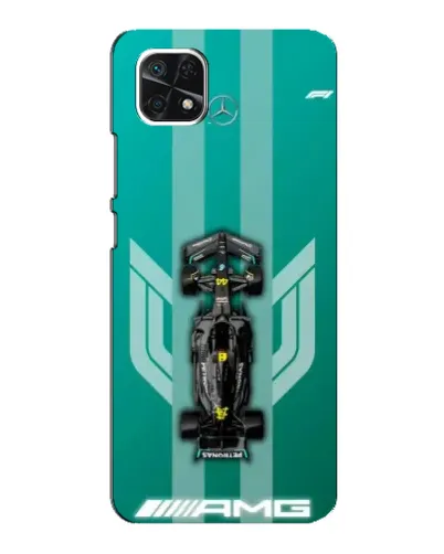 Чехол для Samsung Galaxy A22 5G с картинкой «Mercedes AMG Petronas»