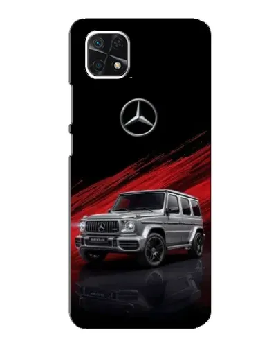 Чехол для Samsung Galaxy A22 5G с картинкой «Mercedes G-Class красный»