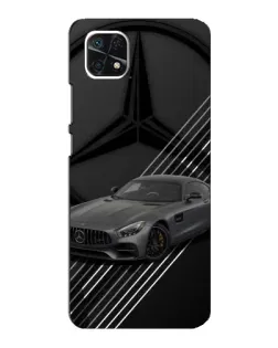 Чехол для Samsung Galaxy A22 5G с картинкой «Mercedes AMG — графика»