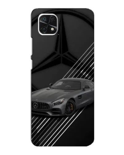 Чехол для Samsung Galaxy A22 5G с картинкой «Mercedes AMG — графика»