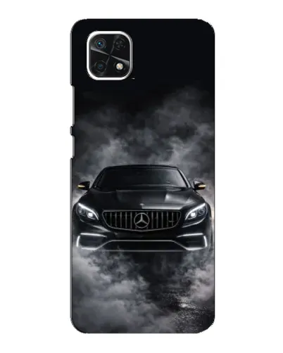 Чехол для Samsung Galaxy A22 5G с картинкой «Mercedes в дыму»