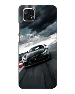Чехол для Samsung Galaxy A22 5G с картинкой «Гоночный Mercedes AMG»