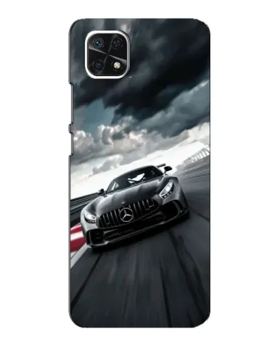 Чехол для Samsung Galaxy A22 5G с картинкой «Гоночный Mercedes AMG»