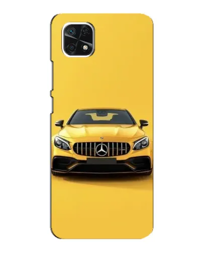 Чехол для Samsung Galaxy A22 5G с картинкой «Желтый Mercedes GT»