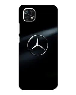 Чохол для Samsung Galaxy A22 5G з картинкою «Mercedes на металі»