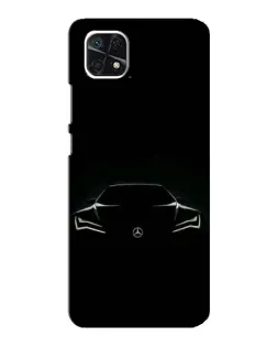 Чохол для Samsung Galaxy A22 5G з картинкою «Mercedes — силует авто»