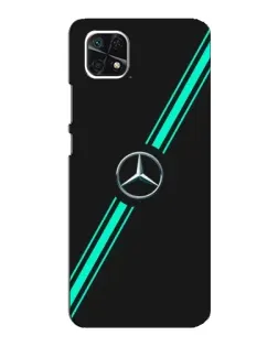 Чохол для Samsung Galaxy A22 5G з картинкою «Спортивні лінії Mercedes»