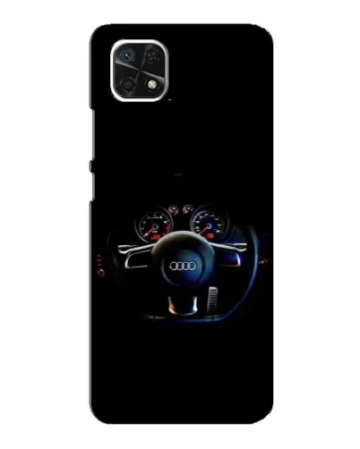 Чехол для Samsung Galaxy A22 5G с картинкой «Салон Audi — руль» Чехол для Samsung Galaxy A22 5G с картинкой «Салон Audi — руль»