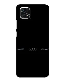 Чехол для Samsung Galaxy A22 5G с картинкой «Audi — световой подпись»